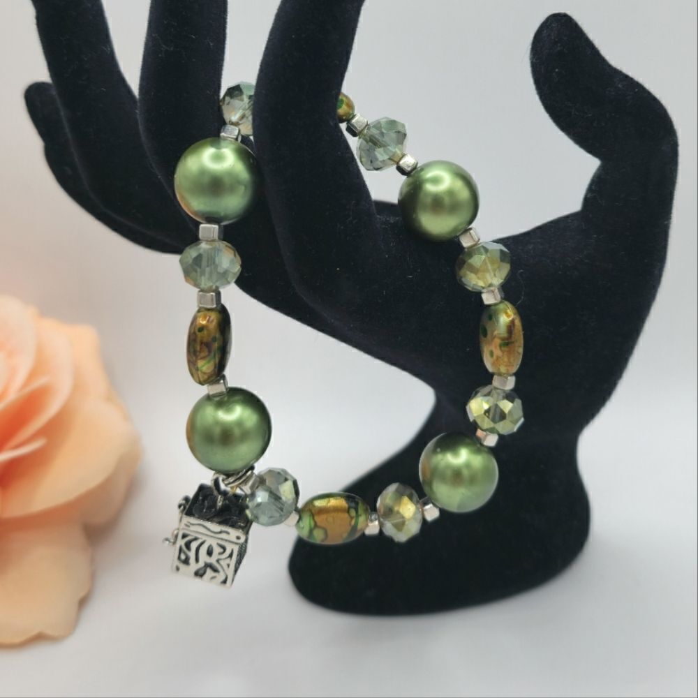 Alexa's angels prayer box beaded charm bracelet